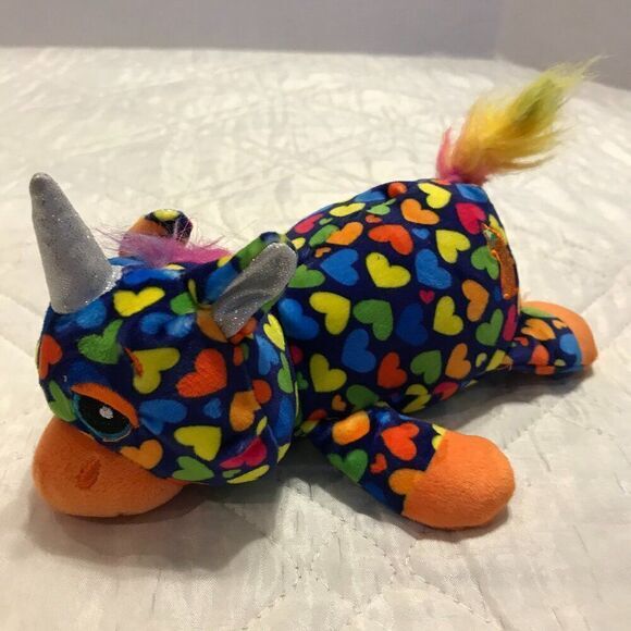 Cutetitos Unicornitos multicolored hearts Plush Animal Surprise Unicorn Chili H1 - Picture 1 of 4